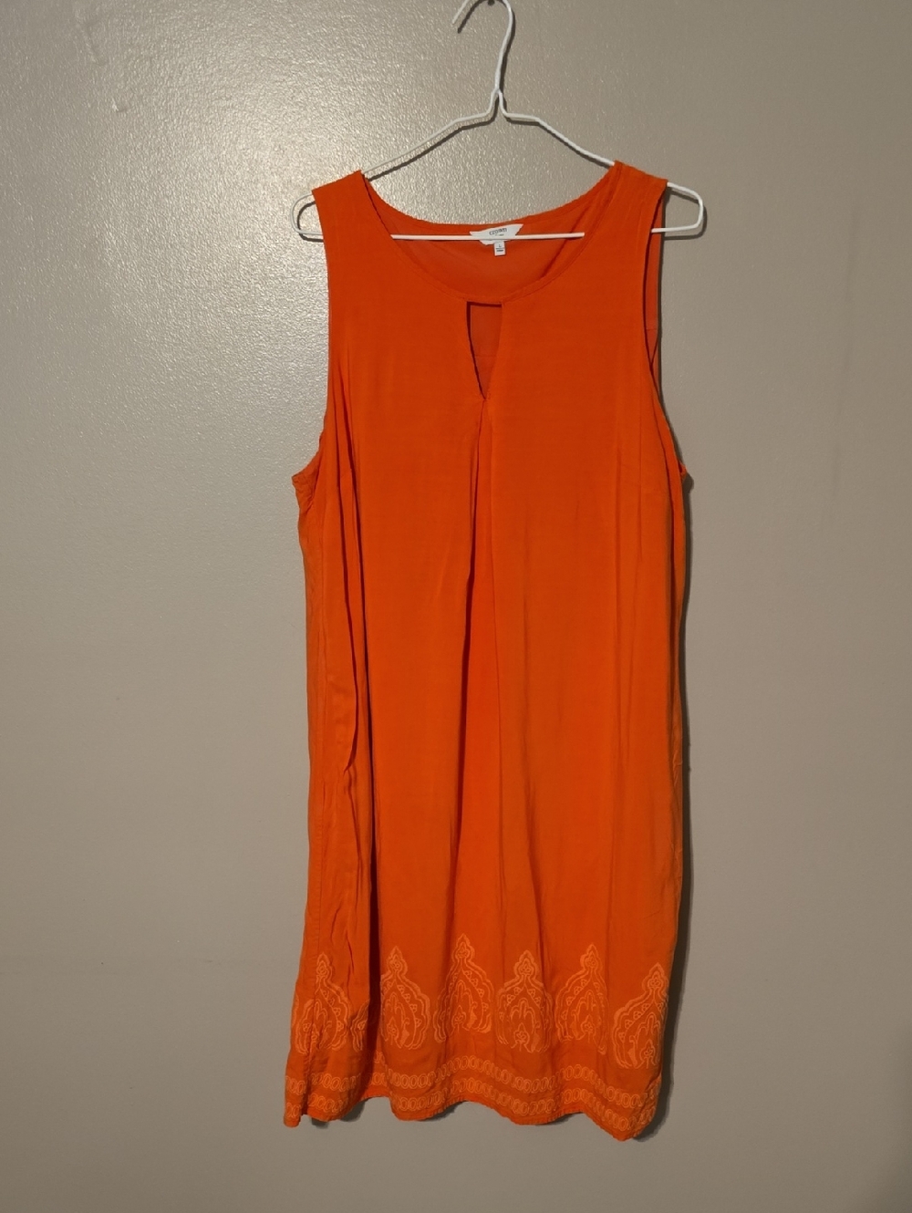 Crown & Ivy Sleeveless Mini Dress Orange‎ Womens Size Large